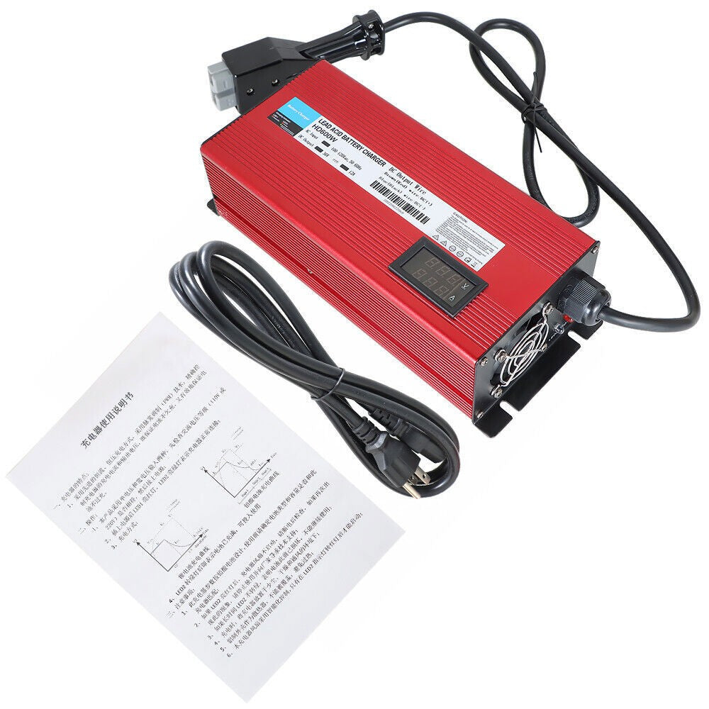 36V 12A EZGO Golf Cart Battery Charger with Anderson SB-50 Plug