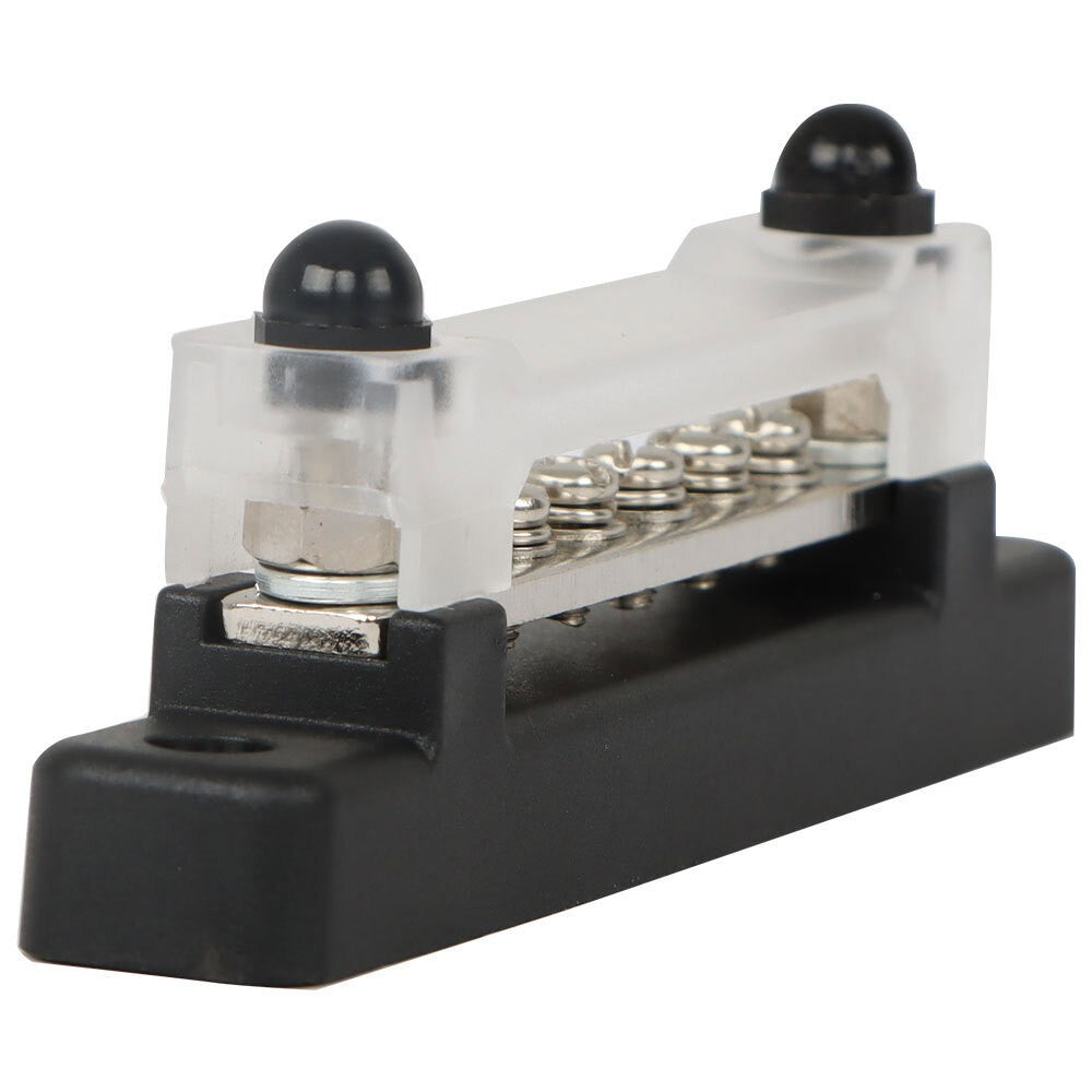 6-Way Red Black Bus Bar Terminal Block 48V 150A Power Distribution Busbar