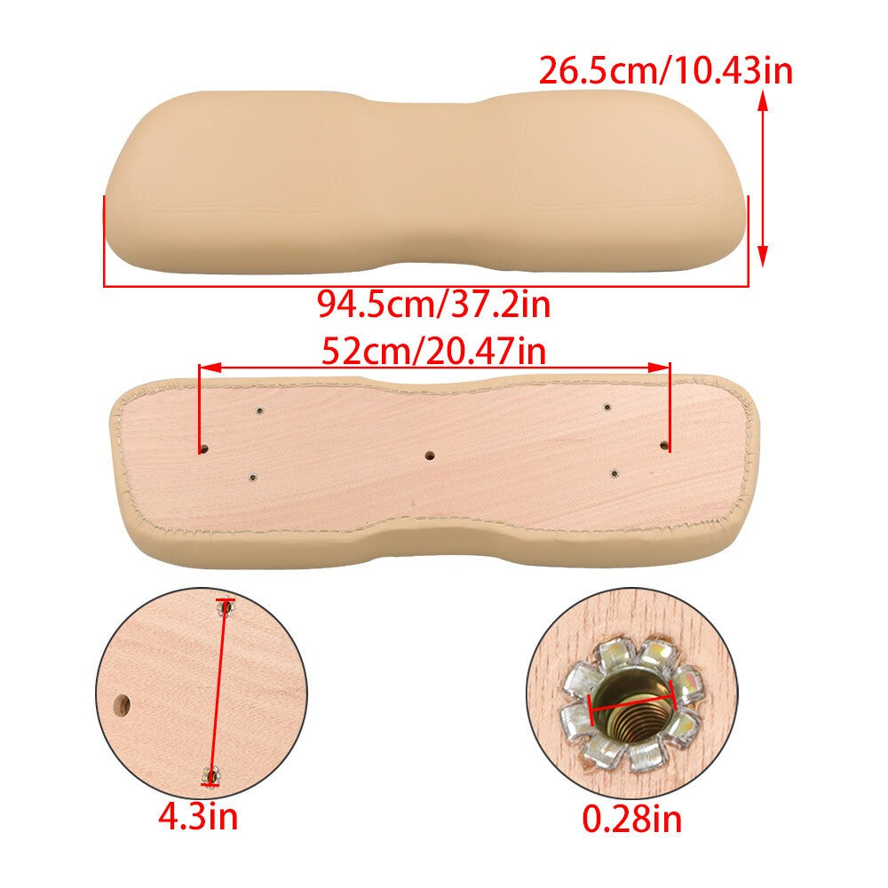 Club Car DS Golf Cart Beige Front Seat Lean Back Cushion 2000+ 10207660