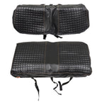 2PC Black Diamond Golf Cart Seat Cover Kit for Club Car Precedent Cushion