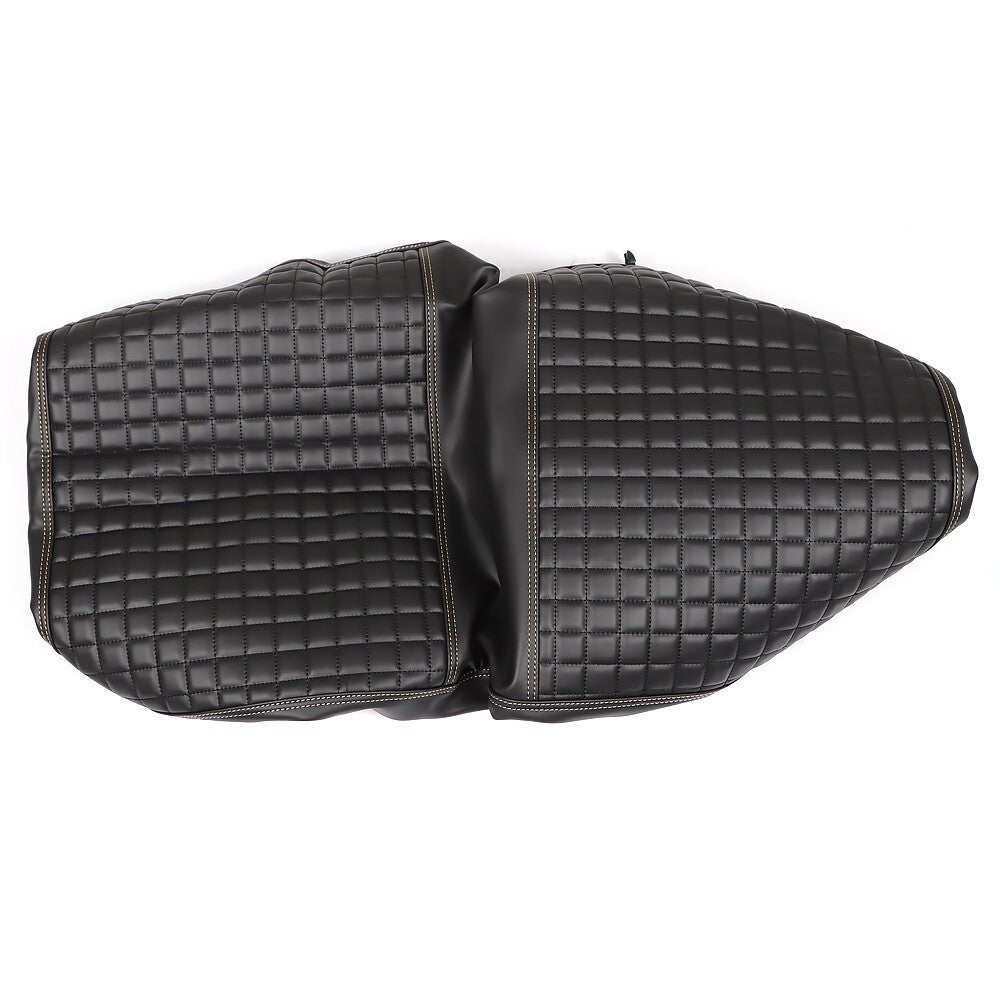 2PC Black Diamond Golf Cart Seat Cover Kit for Club Car Precedent Cushion