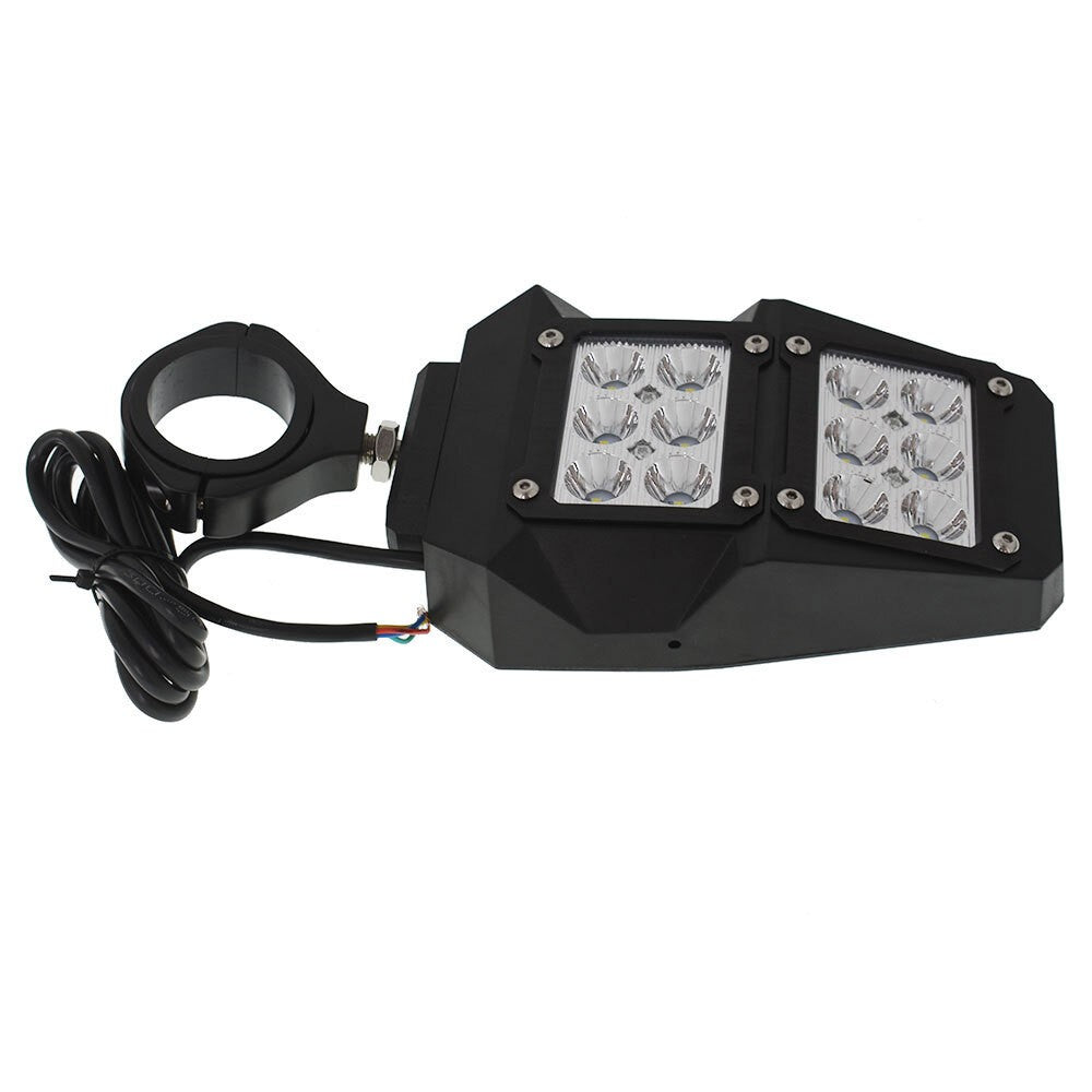 UTV Polaris RZR Rear View Side Mirrors w/ LED Lights Fit 1.75"-2" Roll Cage
