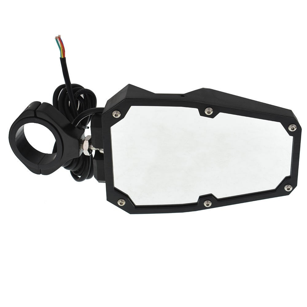 UTV Polaris RZR Rear View Side Mirrors w/ LED Lights Fit 1.75"-2" Roll Cage