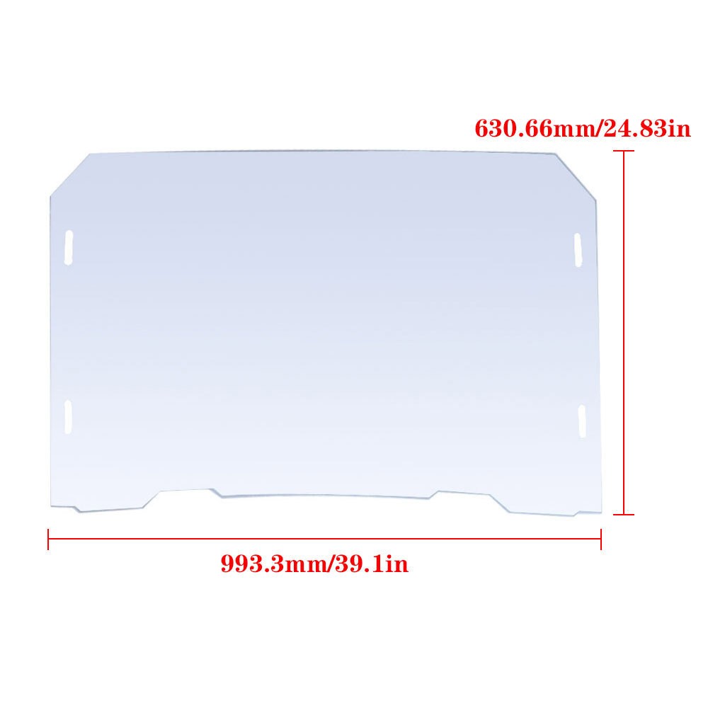 Polycarbonate Full Windshield for Polaris 2020 RZR Trail S 900/1000