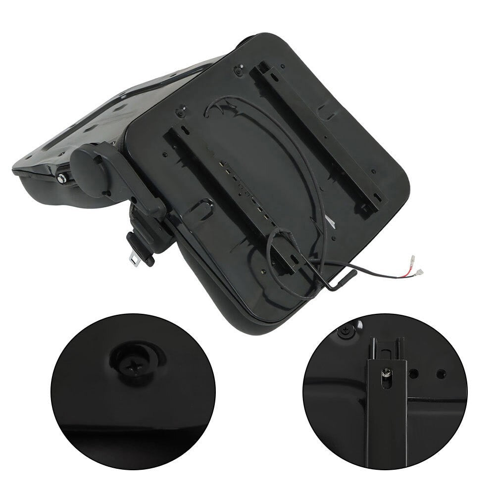 Adjustable Forklift Tractor Seat with Fold Down Back & Seatbelt Switch Universal