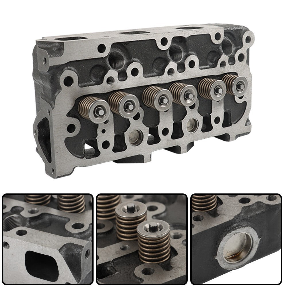 Kubota D722 Cylinder Head with Valves 17575-03042 16873-03043 16689-03049