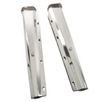 30" Stainless Steel Semi Truck Tapered Straight Mud Flap Hanger 1 1/8 Bolt