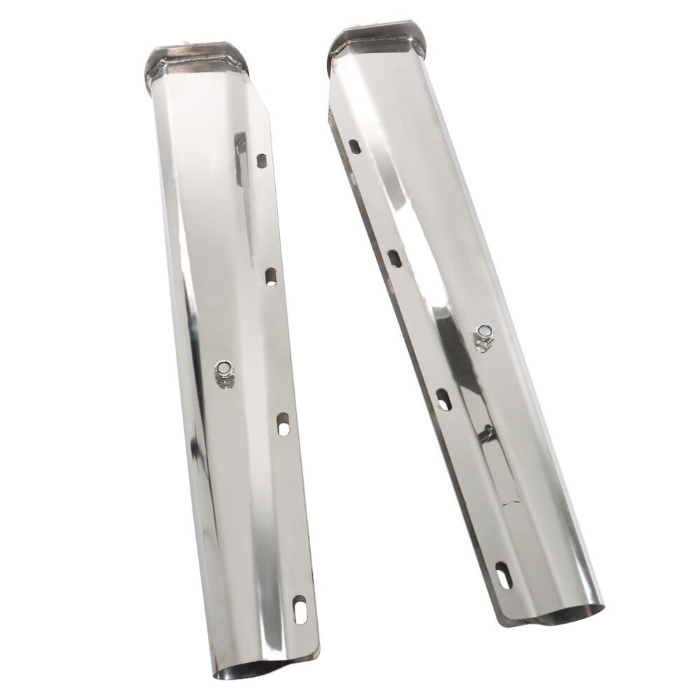 30" Stainless Steel Semi Truck Tapered Straight Mud Flap Hanger 1 1/8 Bolt