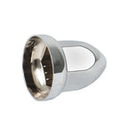 Set of 20 Chrome 33mm Truck Lug Nut Covers w/ Flange Push-On Caps 2-3/8" High