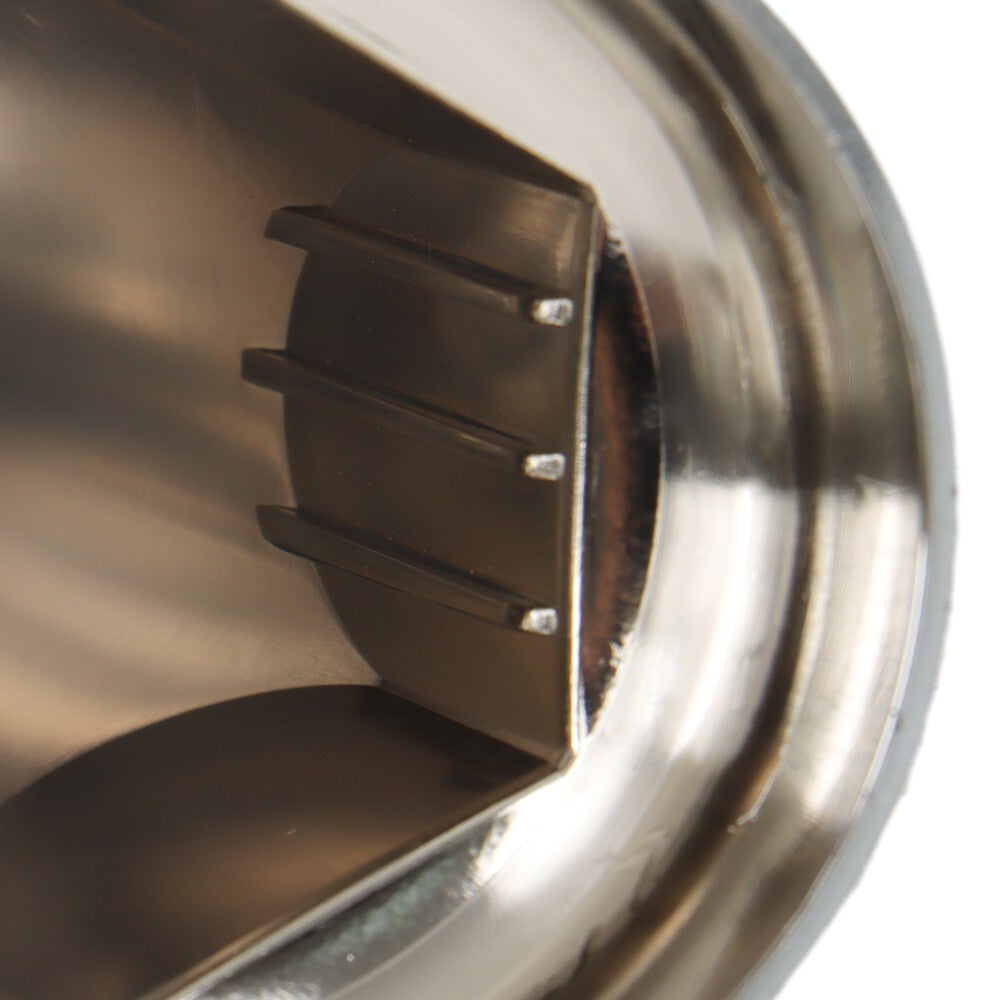 Set of 20 Chrome 33mm Truck Lug Nut Covers w/ Flange Push-On Caps 2-3/8" High