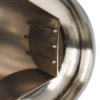Set of 20 Chrome 33mm Truck Lug Nut Covers w/ Flange Push-On Caps 2-3/8" High