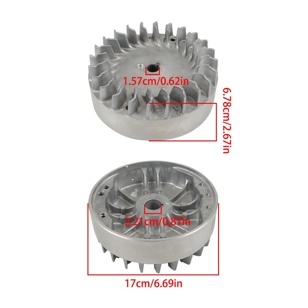 Flywheel for Predator 196cc 212cc 224cc Non-Hemi Cast Aluminum 10k RPM