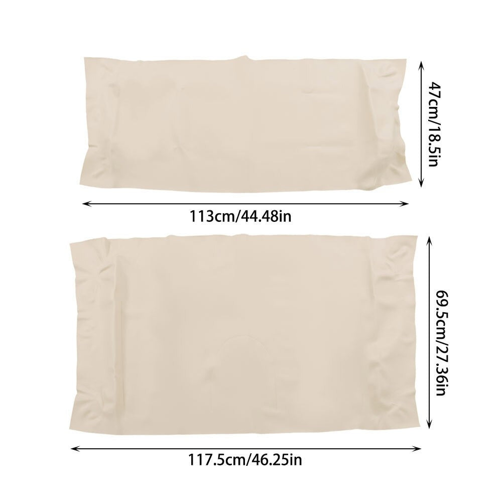 2PC White Faux Leather Front Seat Covers for Golf Cart Club Car Precedent