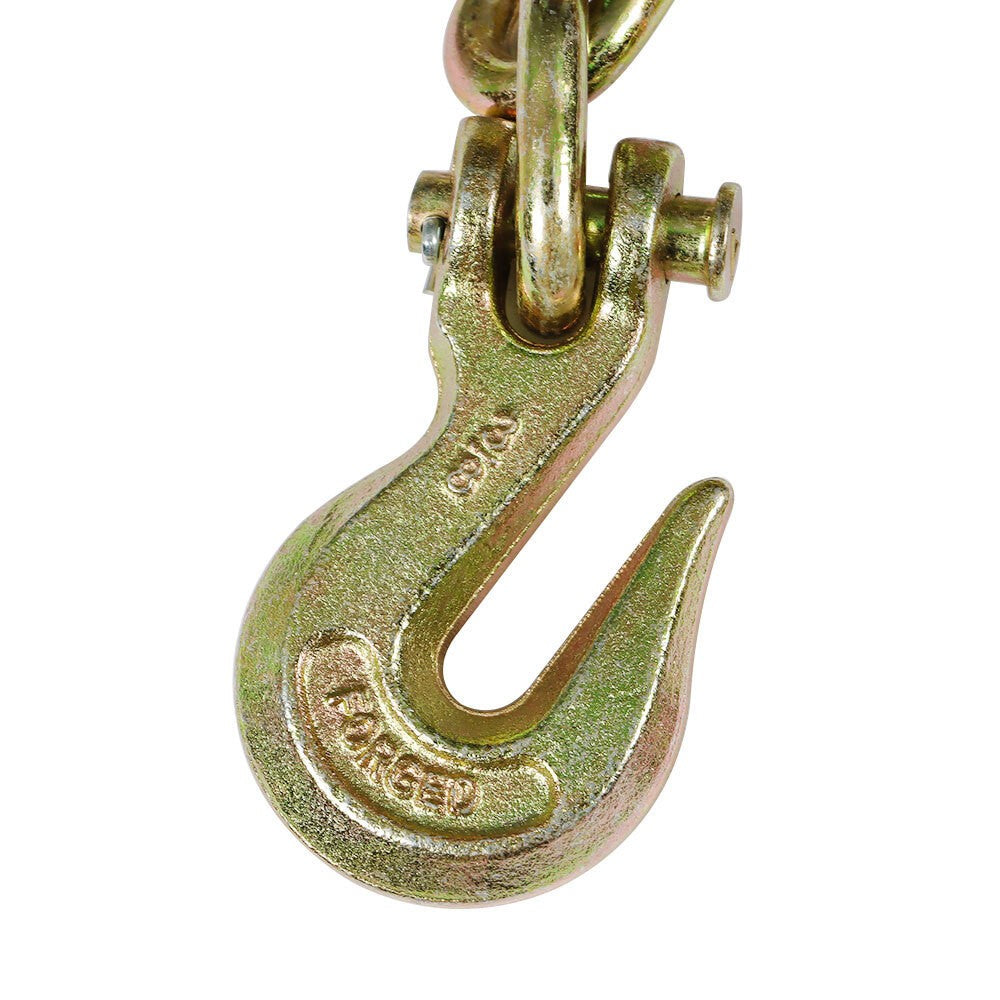2PCS Grade 70 3/8" Tow Chain Hooks Tie Down Binder Truck Heavy Duty G70