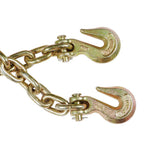 2PCS Grade 70 3/8" Tow Chain Hooks Tie Down Binder Truck Heavy Duty G70