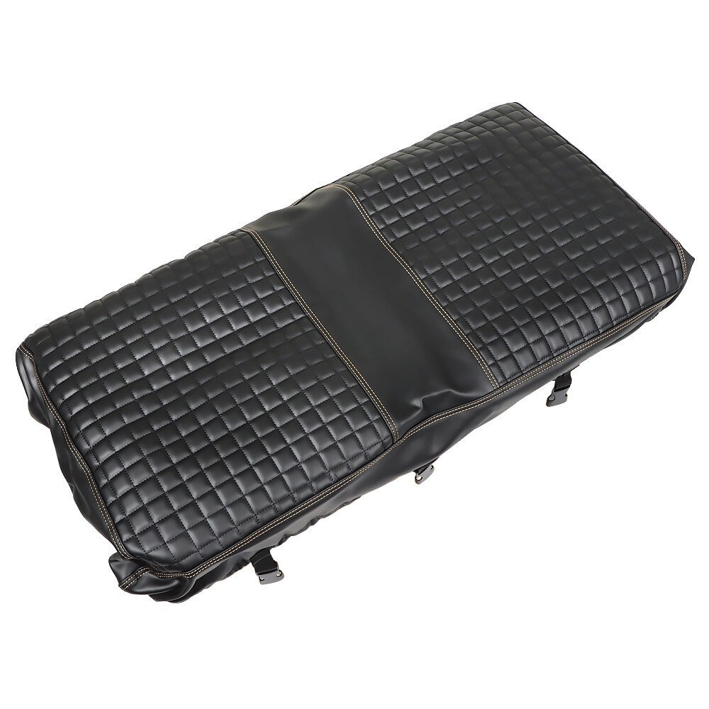 Black Golf Cart Diamond Seat Cover Kit for Club Car Precedent 2PCS