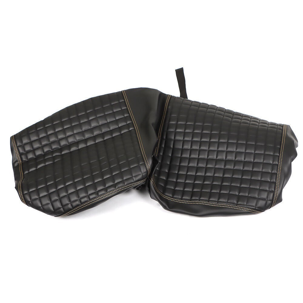 Black Golf Cart Diamond Seat Cover Kit for Club Car Precedent 2PCS