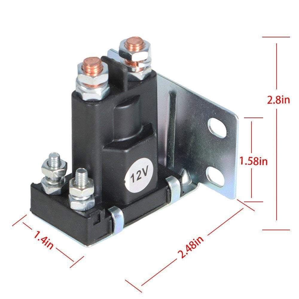 12V 4-Terminal Solenoid for EZGO Gas Marathon 2/4 Cycle 1979-1994 16542-G1