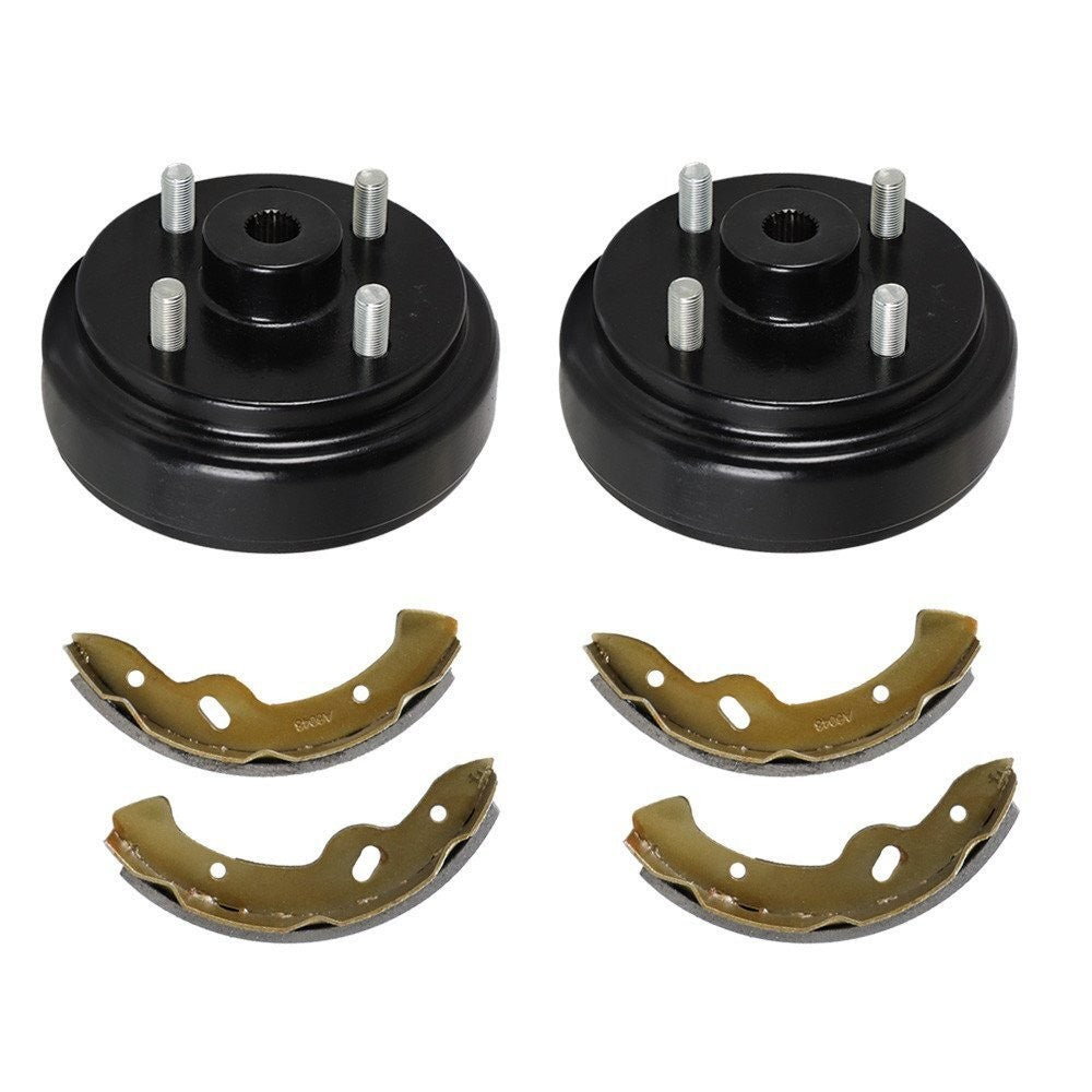 Ezgo Rear Brake Hub Drum & Shoe Kit for 1996+ TXT Electric Golf Carts