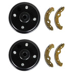 Ezgo Rear Brake Hub Drum & Shoe Kit for 1996+ TXT Electric Golf Carts