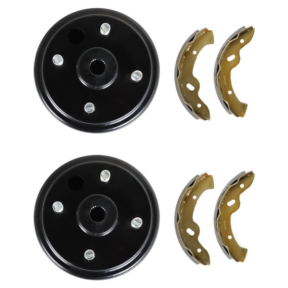 Ezgo Rear Brake Hub Drum & Shoe Kit for 1996+ TXT Electric Golf Carts