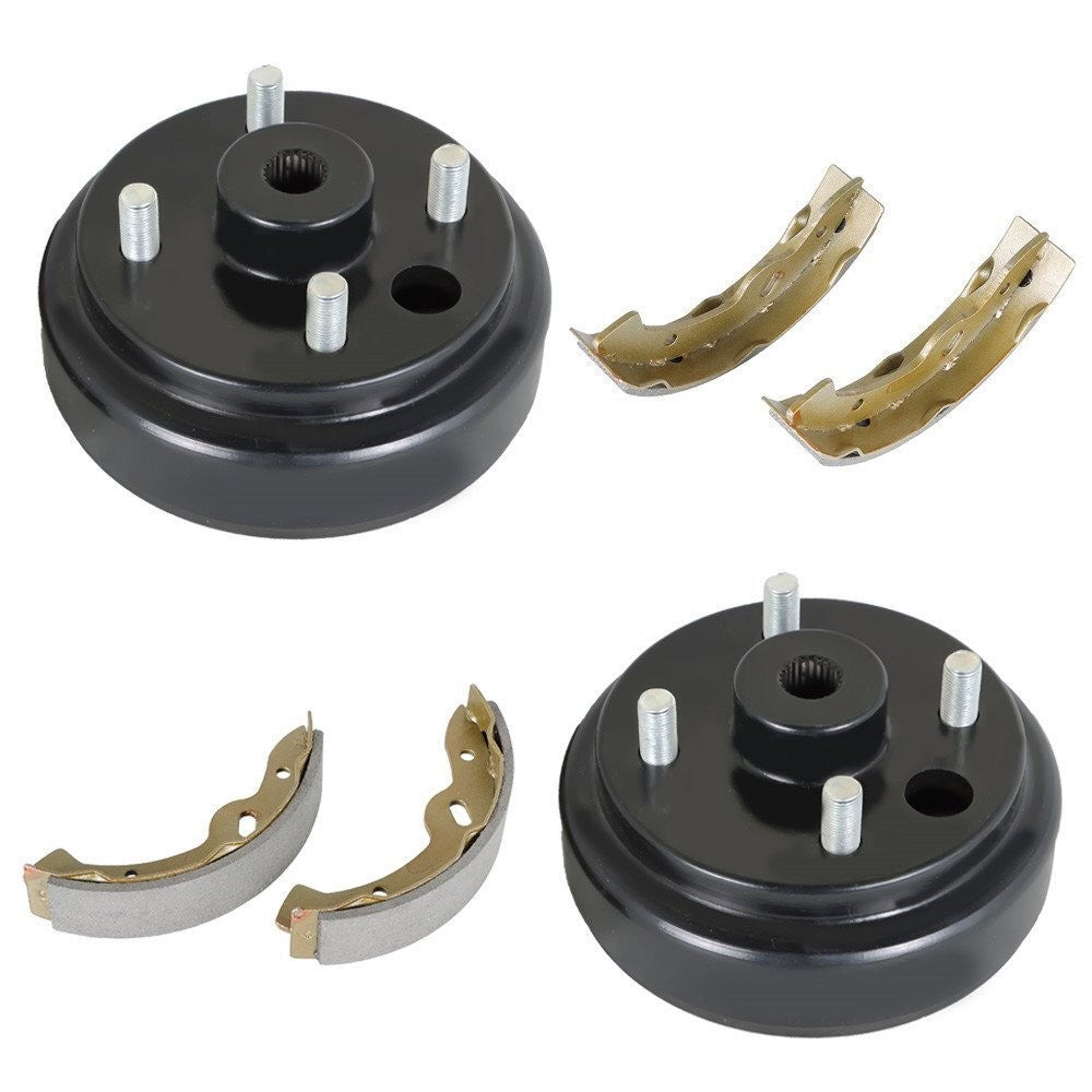 Ezgo Rear Brake Hub Drum & Shoe Kit for 1996+ TXT Electric Golf Carts