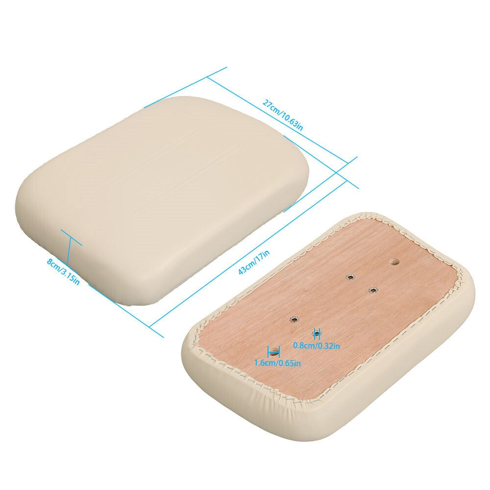 White 2PCS Golf Cart Seat Back Cushions for Club Car DS 1979-2000.5