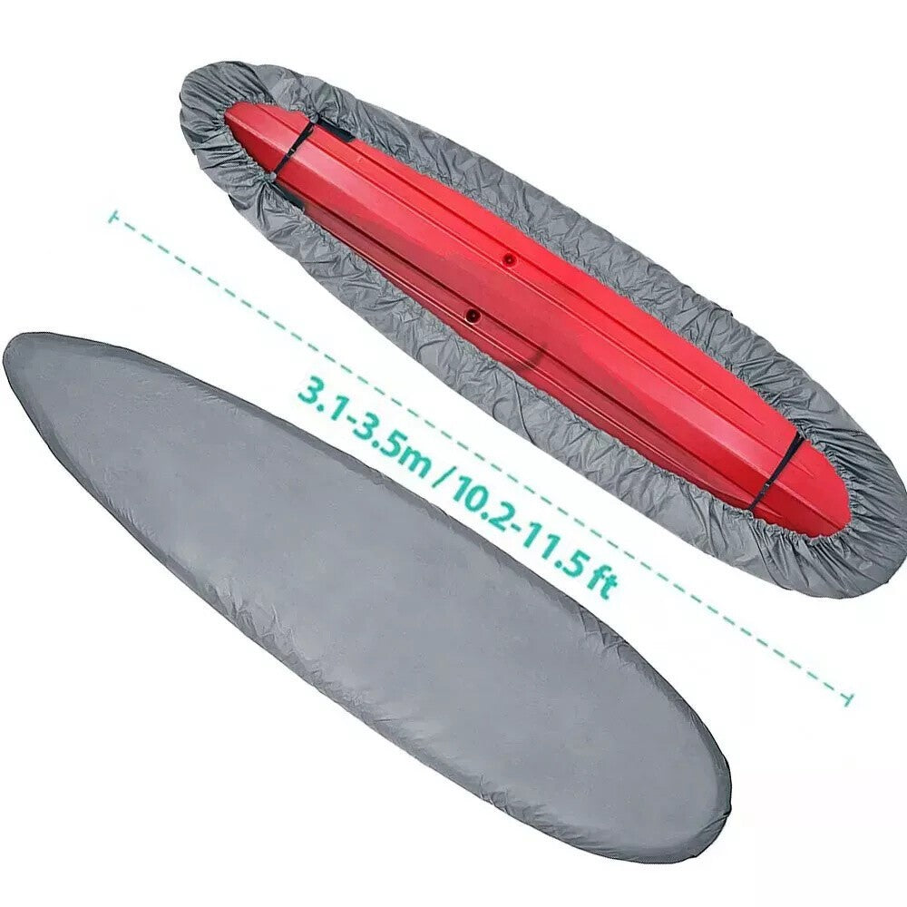 210D Waterproof Canoe Cover 3.1-3.5m Boat Storage Cockpit Protector 10.2-11.4FT