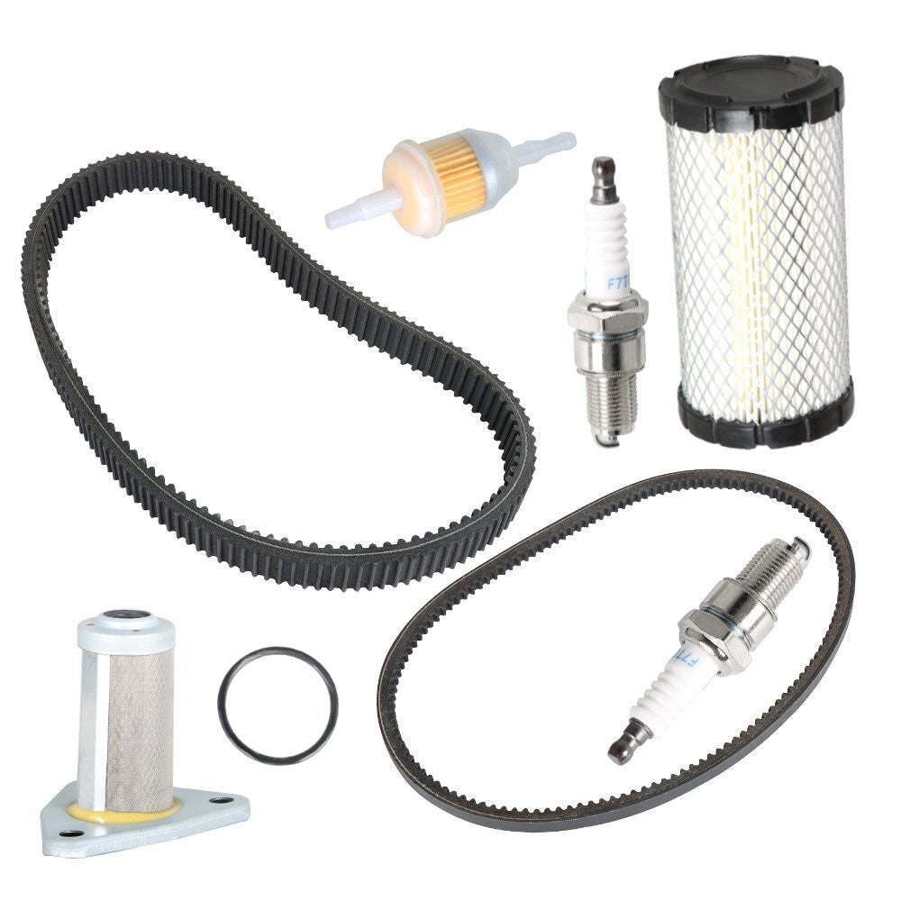 Oil Filter Drive Starter Belt Tune-Up Kit for EZGO TXT ST 350 Golf Cart (96+)