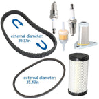 Oil Filter Drive Starter Belt Tune-Up Kit for EZGO TXT ST 350 Golf Cart (96+)