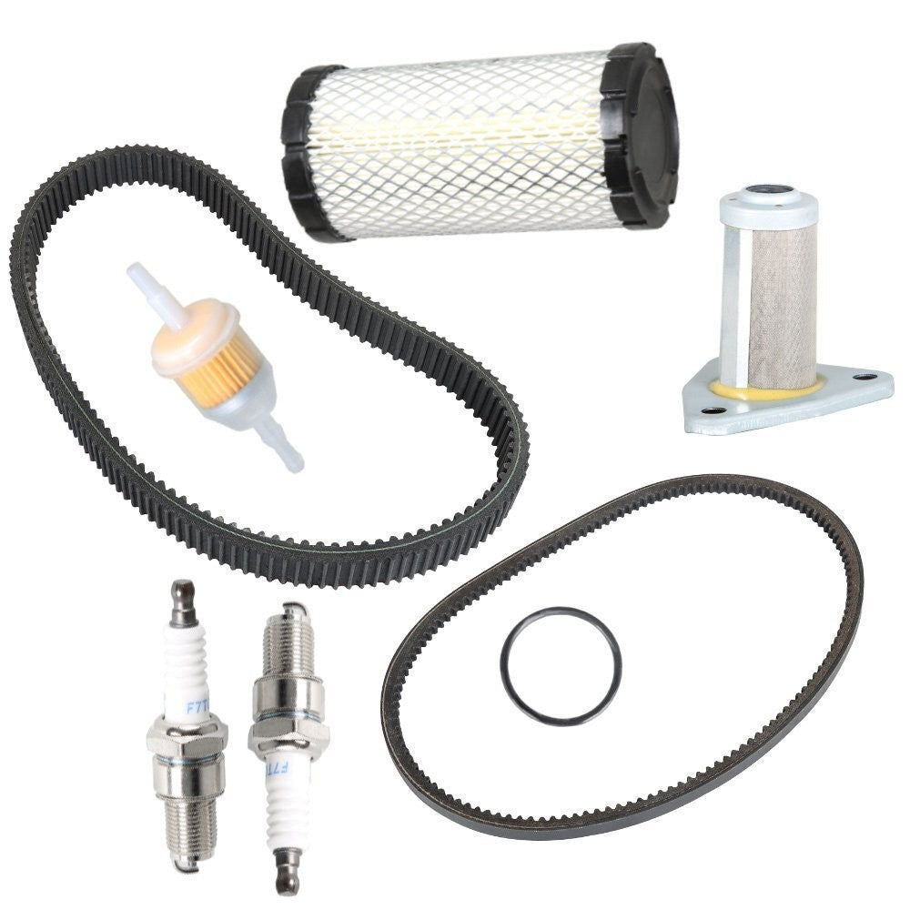 Oil Filter Drive Starter Belt Tune-Up Kit for EZGO TXT ST 350 Golf Cart (96+)