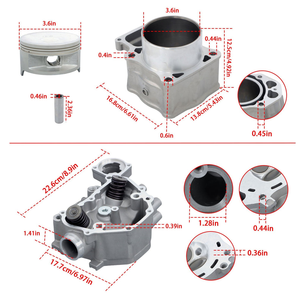 Honda Foreman TRX500 2012-2022 Crankshaft Cylinder Head Rebuild Kit