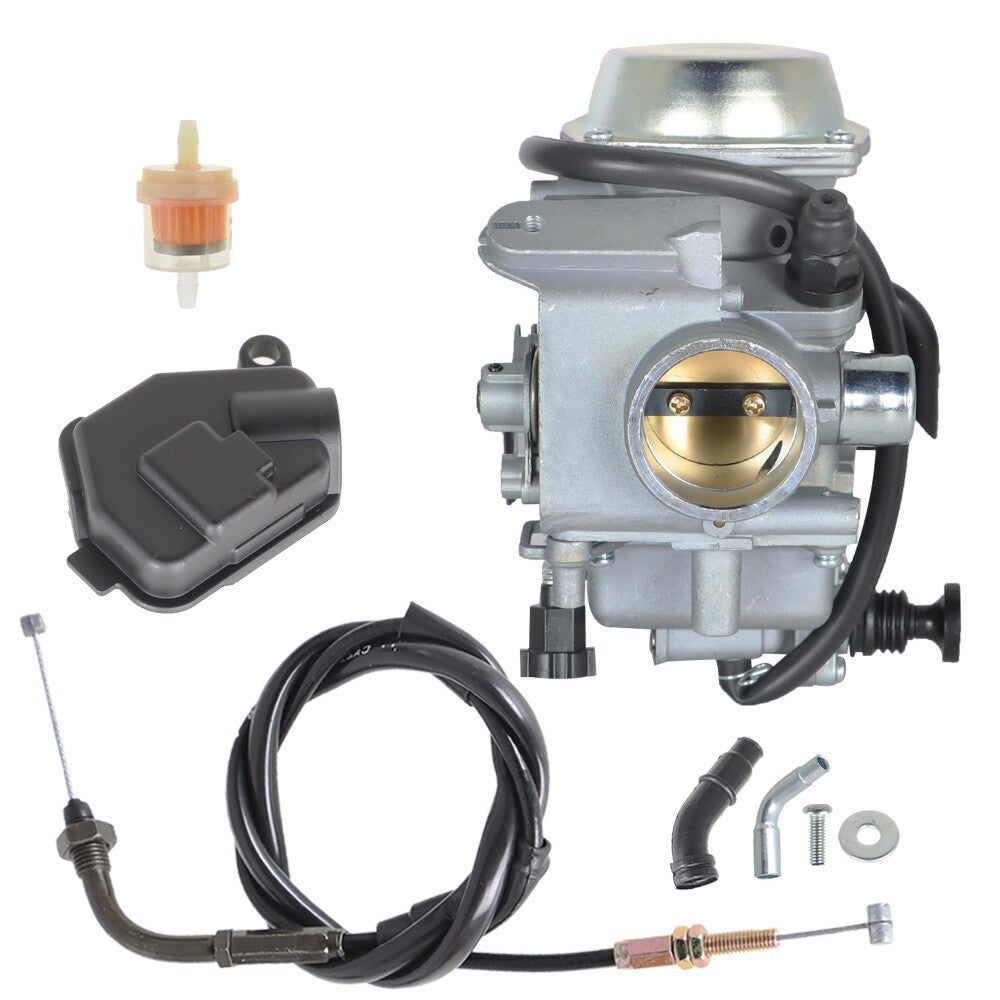 Carburetor & Throttle Cable for Honda Foreman 400 450 FourTrax 300 350 Rancher