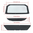 Full Glass Windshield with Sun Visor UV Protect for 17-24 Can-Am Maverick X3