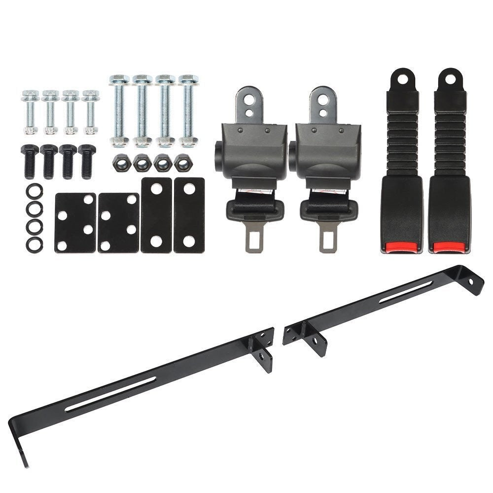 Golf Cart Retractable Seat Belt Bracket Kit for EZGO Yamaha 35" 42" 6.9