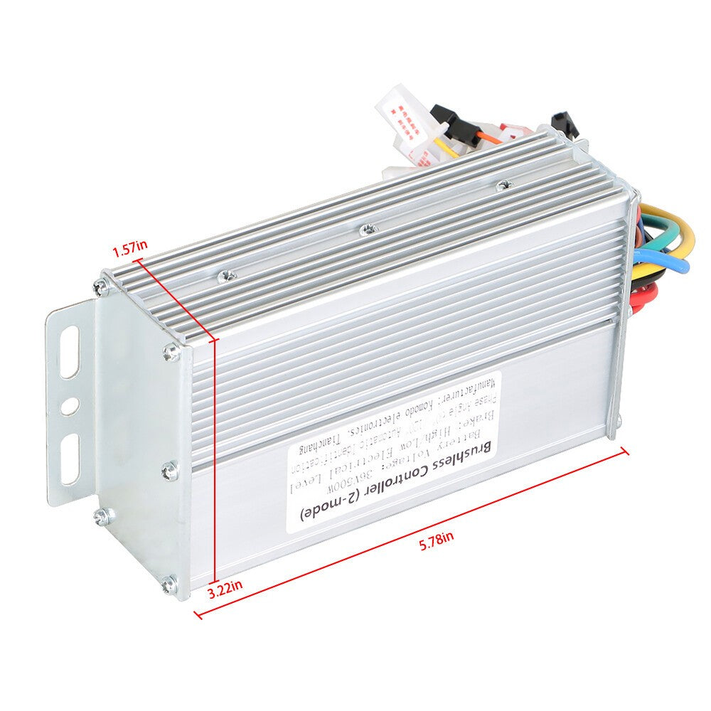 36V Brushless Motor Controller for E-Bike, Aluminium Alloy Durable Design