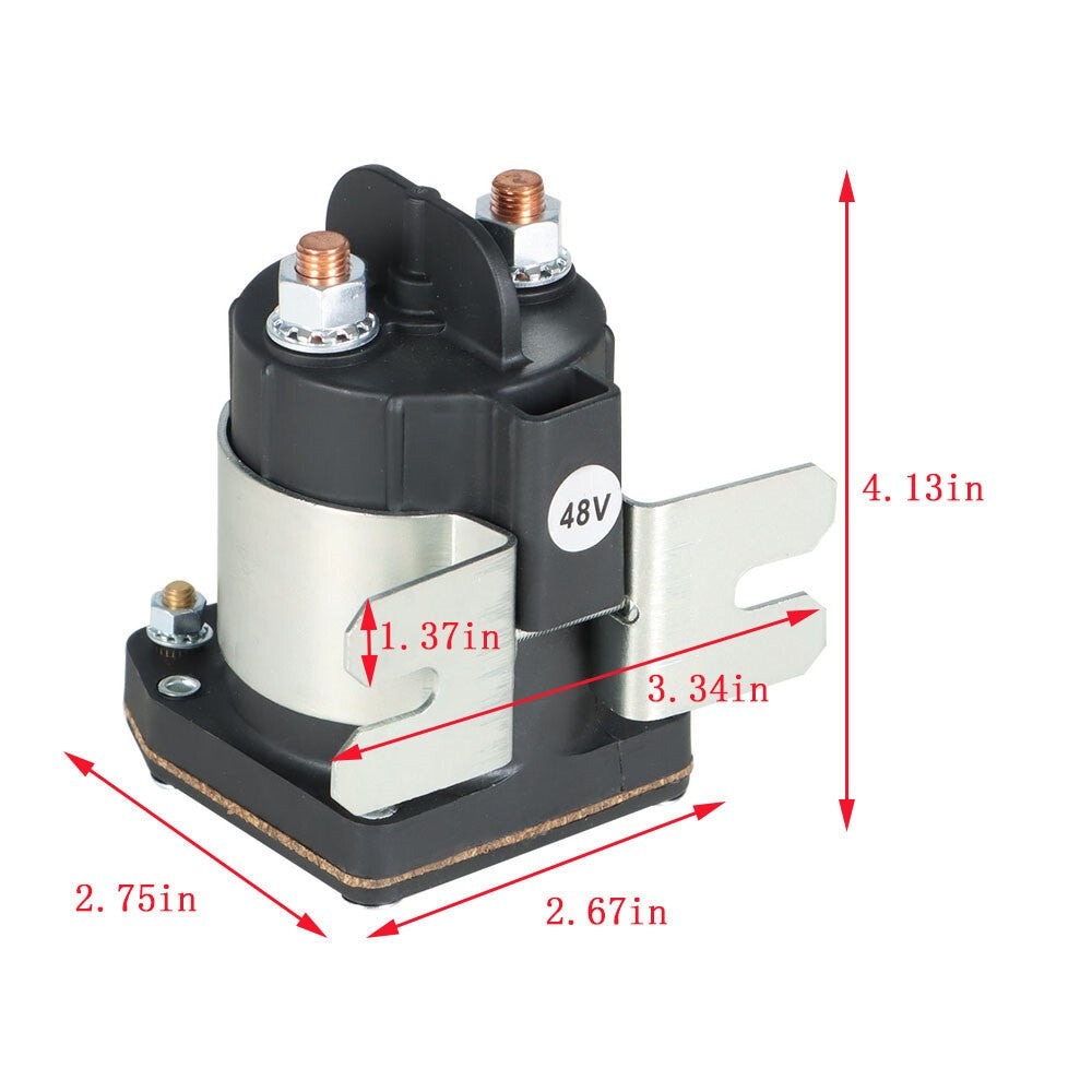 48V 4-Terminal Solenoid for Yamaha G29 Golf Cart JU6-H1950-00 Drive Motor