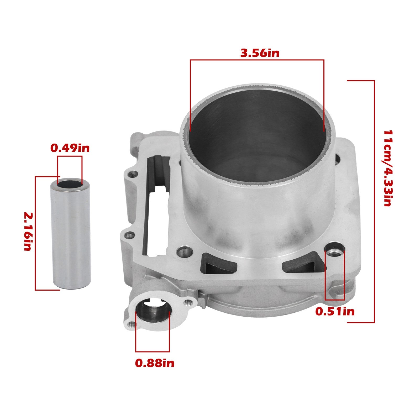HISUN 800 Front & Rear Cylinder Kit ATV 800cc YS800 MSU800 Qlink MASSIMO