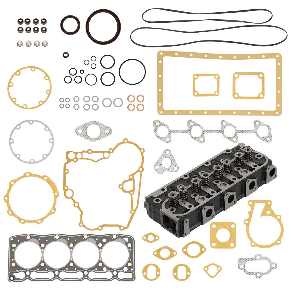 Kubota V1505 Engine Cylinder Head with Gasket Kit New Fit V1505D V1505T E