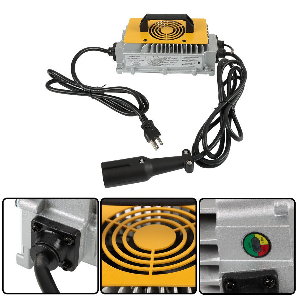 48V 17A Golf Cart Charger 3-Pin Round Plug for Club Car DS Precedent