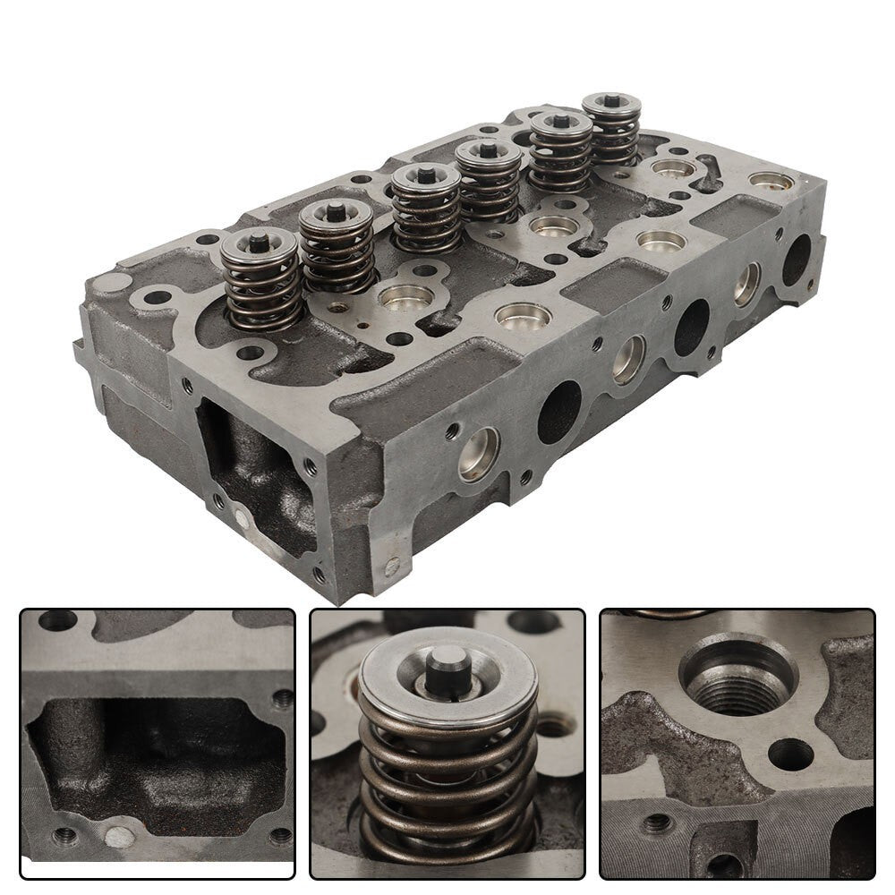 Kubota D1402 Cylinder Head w/ Valves Gasket for Bobcat Scat Trak Complete