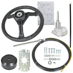 NEW 13.5" Boat Wheel & 13ft Rotary Steering Kit Outboard SS13713