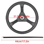 NEW 13.5" Boat Wheel & 13ft Rotary Steering Kit Outboard SS13713