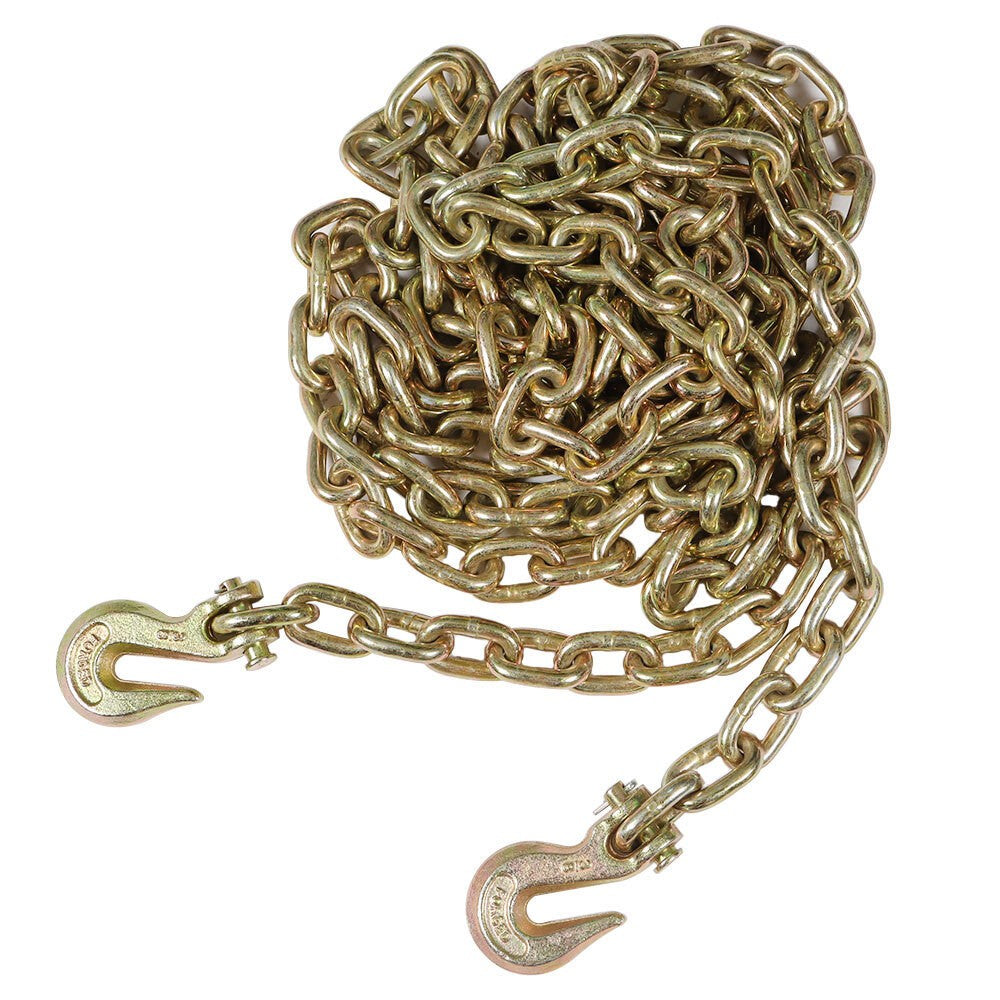 Grade 70 3/8" Tow Chain Hooks 20' Truck Tie Down Binder High Quality New