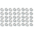 33mm ABS Chrome Bullet Lug Nut Covers Push-On for Semi Truck 40 Pack