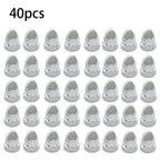 33mm ABS Chrome Bullet Lug Nut Covers Push-On for Semi Truck 40 Pack