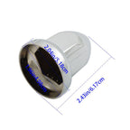33mm ABS Chrome Bullet Lug Nut Covers Push-On for Semi Truck 40 Pack