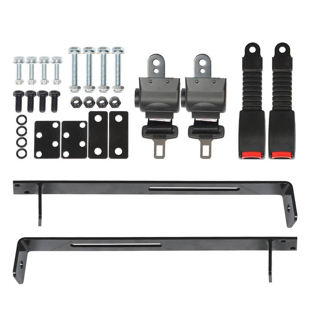 Golf Cart Seat Belt Bracket Kit for EZGO Yamaha Club Car 42" 35" 6.9