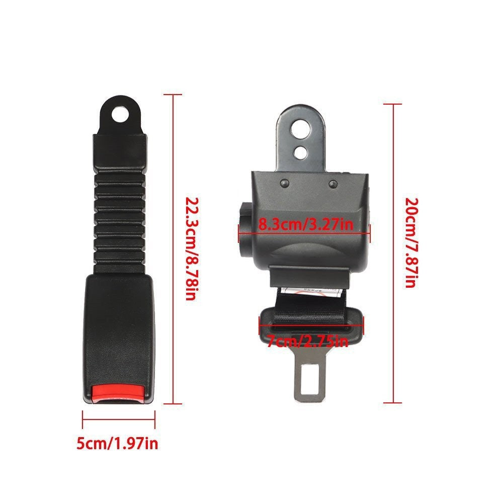 Golf Cart Seat Belt Bracket Kit for EZGO Yamaha Club Car 42" 35" 6.9