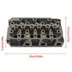 Kubota D782 Metal Engine Cylinder Head Assembly with Valve & Gasket Kit